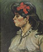 Vincent Van Gogh Portrait of a Woman with rde Ribbon (nn04) china oil painting artist